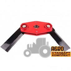 Ніж комплектний лівий 1.306.019B жатки [OROS]