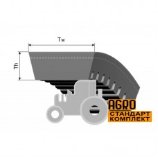 Варіаторний комбайновий ремінь 0213186 [Gates Agri]