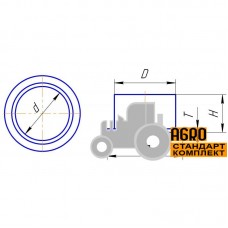 Тефлонова втулка 008511 до агротехніки Claas