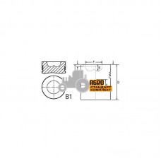 Поршень з пальцем двигуна - AR50624 John Deere