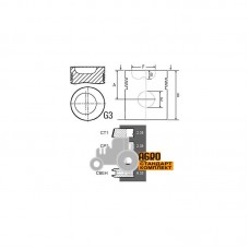 Поршень з пальцем та кільцями двигуна 3639050M1 Massey Ferguson [Bepco]