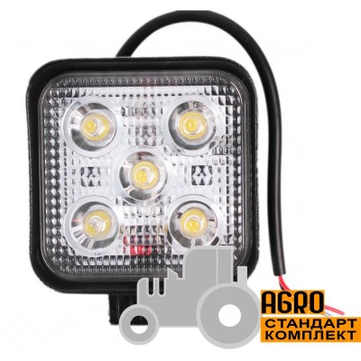 Фара дополнительная LED 15 W (5x3W), 1050 Lm, квадратная