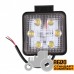 Фара дополнительная LED 18 W (6x3W Epistar), 1300 Lm, квадратная