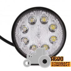 Фара додаткова LED 24 W (3x8W Epistar), 1800 Lm, кругла