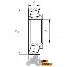 Конічний роликовий пiдшипник 0002134030 Claas - [FAG]