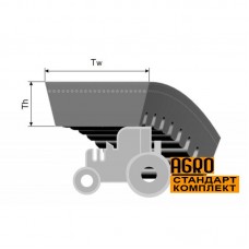 Варіаторний комбайновий ремінь 0303144 [Gates Agri]