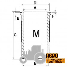 Гильза финишная двигателя - AR63060 John Deere [Bepco]