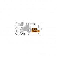 Поршень з пальцем двигуна - T23481 John Deere