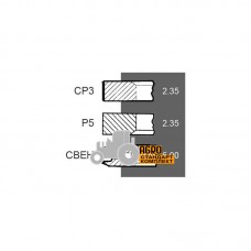 Поршневые кольца двигателя AR55758 John Deere, (3 кольца), [Bepco]