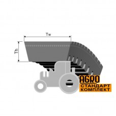 Варіаторний комбайновий ремінь 0007448700 Claas - 60J2420 [Roflex-Vari Double Cog]