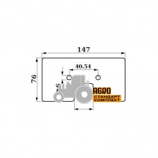 Скребок Z38509 гумовий транспортера комбайна