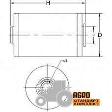 Фильтр топливный (вставка) 133602 Claas [Agro Parts]