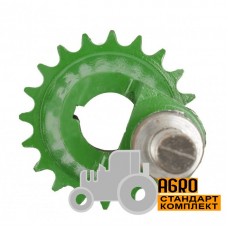 Звездочка привода косы жатки , Z20, шпонка - Z10399 John Deere