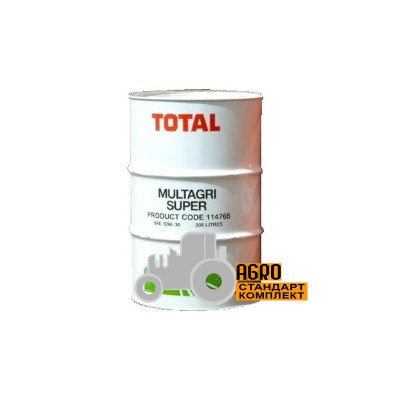 Масло Total Multagri Super 10W30, 208 л