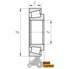 Конический роликоподшипник 234830 Claas, 025153 Geringhoff [FAG]