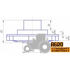 Ступиця запобіжної муфти жатки 670161 Claas