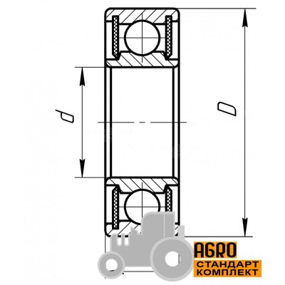 80100 | 6000-C-2Z [Timken] Підшипник кульковий закритий