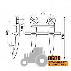 Палець подвійний 676235 Claas Original