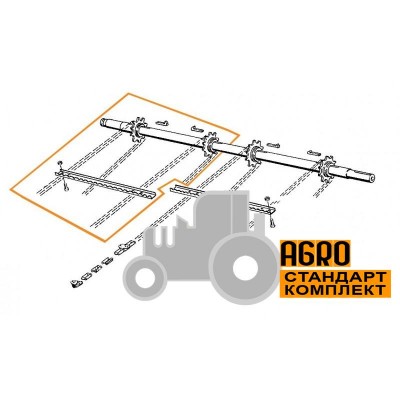 Тяговий ланцюг трансп. пох. камери в зборі - 753692 Claas Lexion