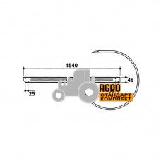 Направляюча нагортача прес-підбирача - 0655053.02 Deutz-Fahr