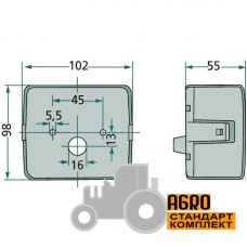 Фара задня - 0009689970 Claas Rollant, Quadrant [Hella]