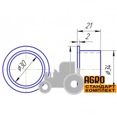 Тефлонова втулка 008550.0 до агротехніки Claas [Original]