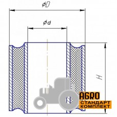 Сайлентблок (вкладиш MEGU) - 656870 Claas - підсилений