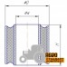 Сайлентблок (вкладиш MEGU) - 656870 Claas - підсилений